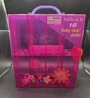 Vintage Barbie's Kelly Club Carrying Case/holds Up To 16 Dolls/ Pink- Flowers