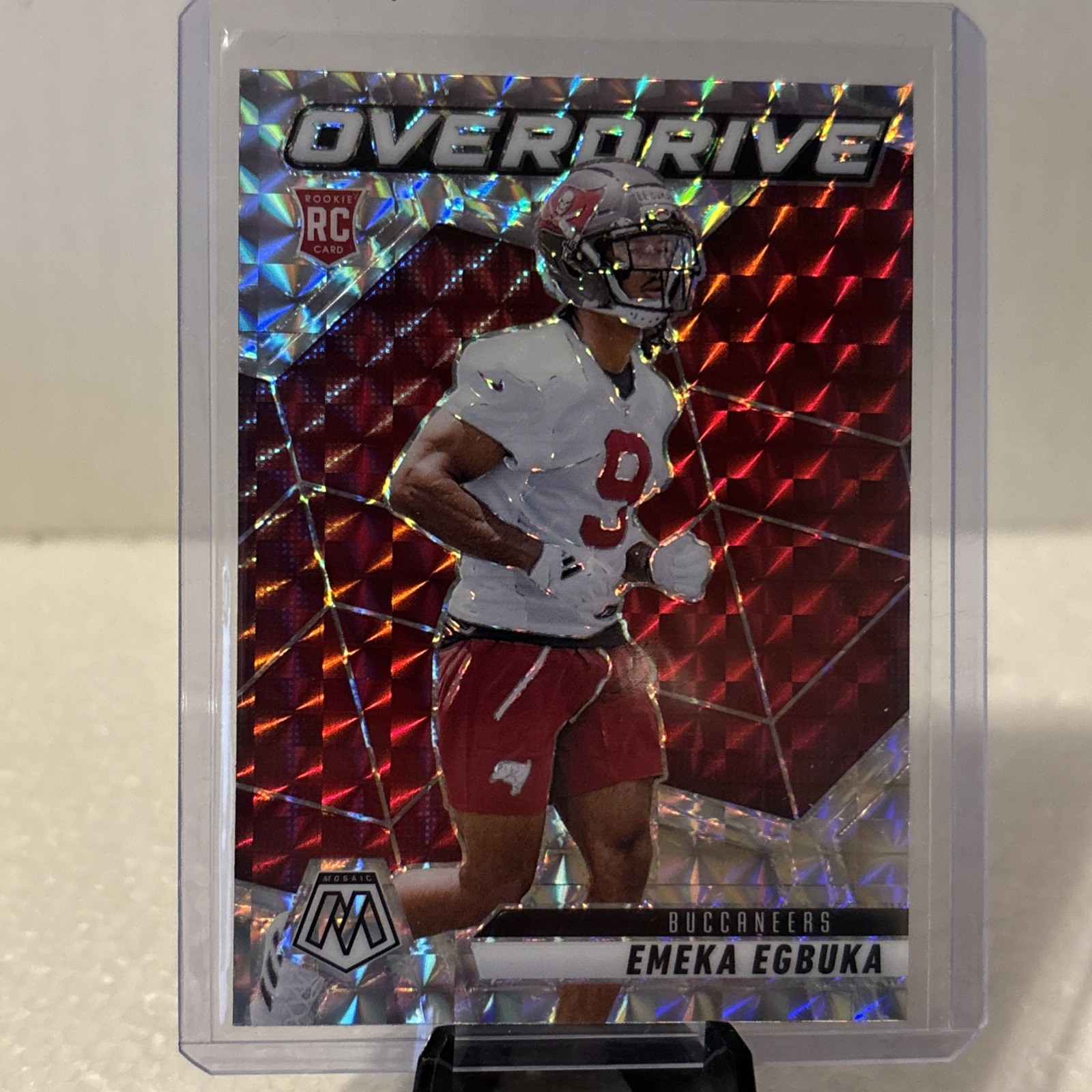 2025 Panini Mosaic Emeka Egbuka Silver Mosaic Overdrive SP 🔥 RC Buccaneers