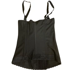 Curveez Magic Waist Trimmer Waist Trainer Shapewear Black Sz MED  CUR2213