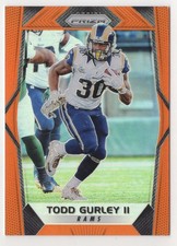 2017 Panini Prizm Orange Todd Gurley II 158/275 Los Angeles Rams #106