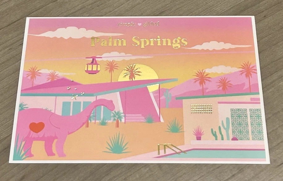 NEW Simply Gilded Passport Series Palm Springs washi tape 15 mm & postcard - Image 3 of 4
