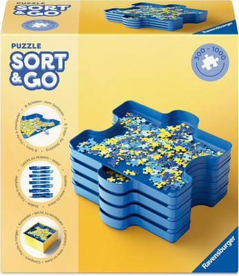 Ravensburger Puzzle Sort & Go 12001674-8 Stapelbare Puzzle-Sortierschalen Zum Ei