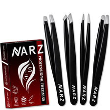 4Pcs Professional Tweezers for Women Facial Hair Stainless Steel Precision Tweez