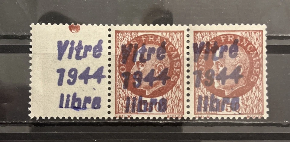 FRANCE Timbres LIBERATION DE VITRÉ (ILLE ET VILAINE) 1944 Neuf** - Photo 1/2