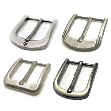 4 PCS Prong Pin Belt Buckle Square Replacement, Leather Craft 1-1 2 Inch 40mm