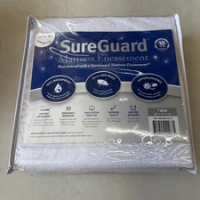 Sureguard Mattress Encasement Twin Size Waterproof Bed Bug Blocker Hypoallergeni