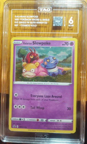 Galarian Slowpoke graded TAG 6 for sale on eBay