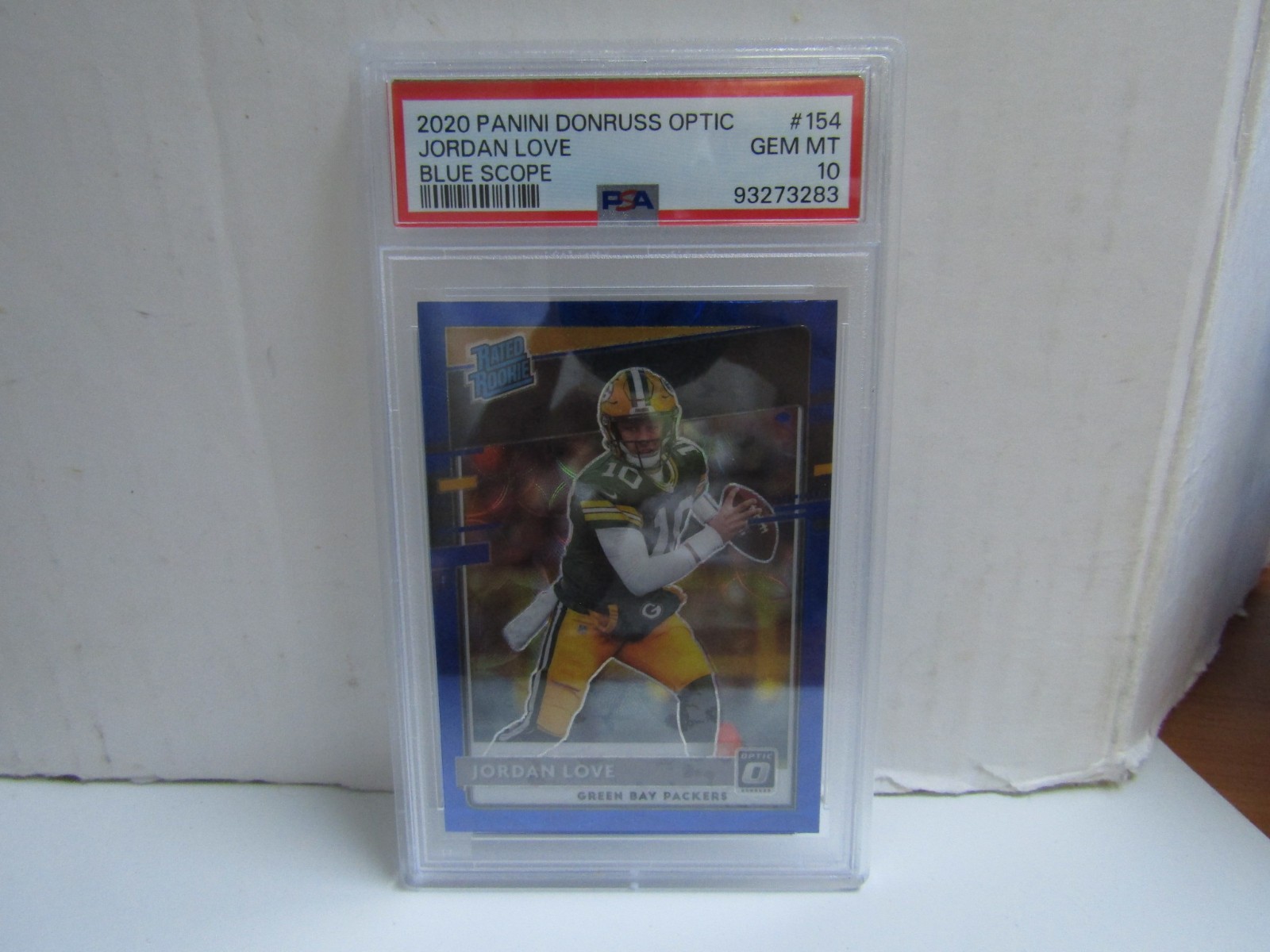 PSA 10 2020 Panini Donruss Optic #154 Jordan Love Blue Scope RC Packers