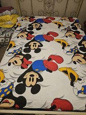 Vintage Disney Wamsutta Mickey Minnie Mouse Full Flat Sheet