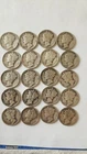 lot of 20 1942 Mercury Dimes