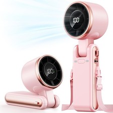 Portable Handheld Turbo Fan - 5 Gear High Speed 4000mAh Rechargeable Mini Person