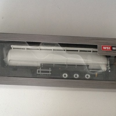 L@@K WSI MODELS 3 ACHS BULK TANK ANHÄNGER /KIPPER MASSSTAB 1:50 GEBRAUCHT VERPACKT