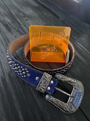 Women s BLUE BB SIMON BELT, 30 inches only worn once