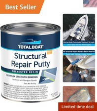 Polyester Structural Repair Putty - Marine Grade Long Strand Fiber Fiberglass...