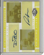 2007-08 Topps Co-Signers Dwayne Bowe Robert Meachem Yellow Plate RC 1/1 RCSA=BM