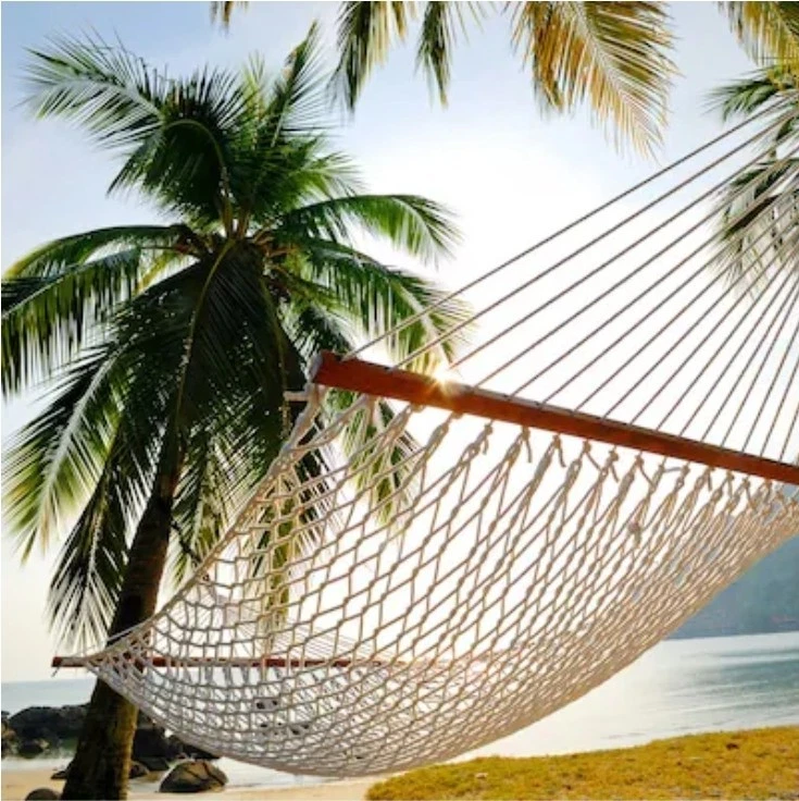 Style Selections Key West Hammocks Oatmeal Rope Hammock - Image 4 of 4