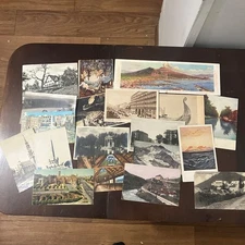 Lot of 19 Antique & Vintage Misc. European Postcards 1900s-1950s