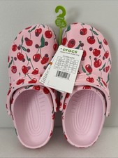 Crocs Classic Fresh Fruits Clog Cherries Womens 8 Color Pink Milk
