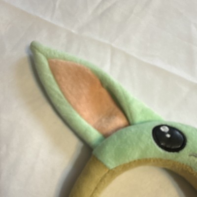 Star Wars Grogu Plush Padded Ears Headband Embroidered Solid 