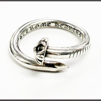 Chrome Hearts Nail Crsball Size 16 Crossball Ring Silver 【Brand Chrome Hearts Nail Crsball Size 16 Crossball Ring Silver 【Brand