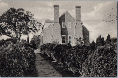Vintage Postcard 1930-1945 Boxwood Walk (Pope's Creek Plantation), Wakefield, VA