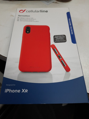 Cellularline Sensation Soft-touch Silikon Cover Case Hülle In Rot Für Iphone XR