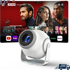 Smart Projector Android 14 4K Short Throw 1080P WiFi 6 Bluetooth Auto Keystone