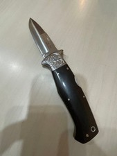 AL MAR Faure Folding Knife Green Beret Medium Size Mycal Exclusive Engraving VTG