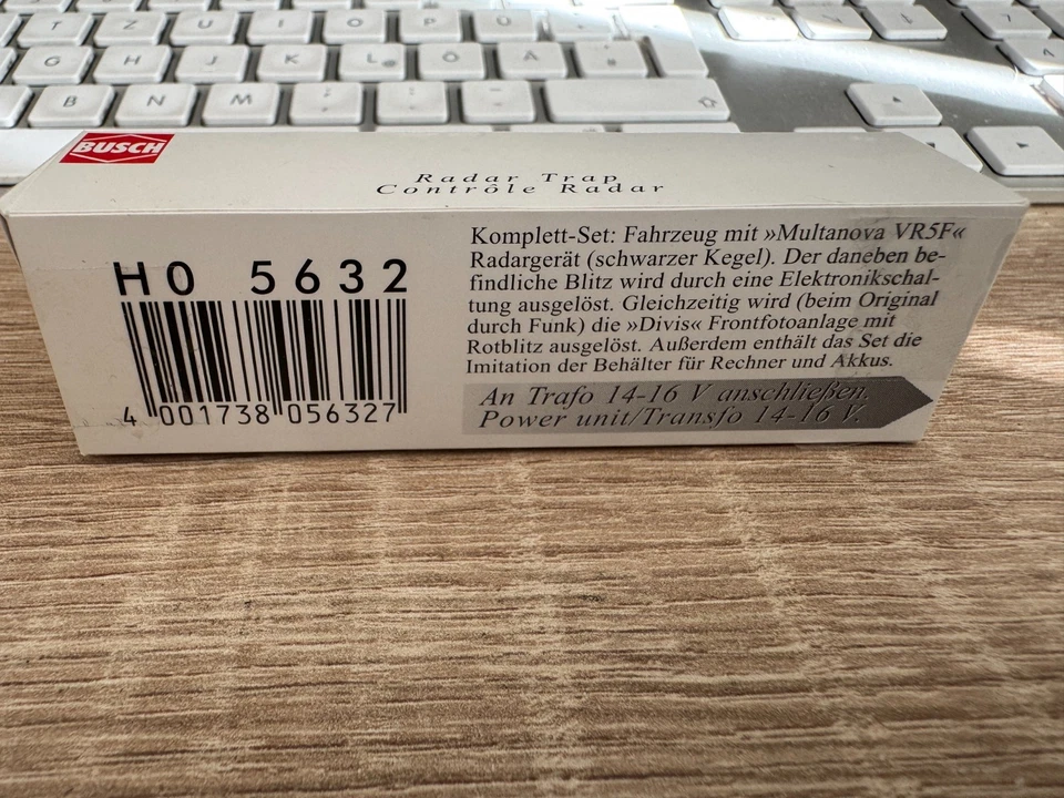 Busch 5632 Velocità Trappola Con Blitzerelektronik H0 1:87 Top Stato IN Parti - Immagine 2 di 2