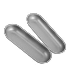  2 Pcs Mini Pains À Hot-dog Moules Pâtisserie En Acier Inoxydable