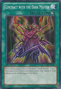 Contract with the Dark Master - LCYW-EN128 - Common - 1st Edition x3 - Near Mint
