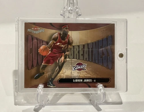 LeBron James 2003-04 Fleer Patchworks Court Greatness #23CG Rookie
