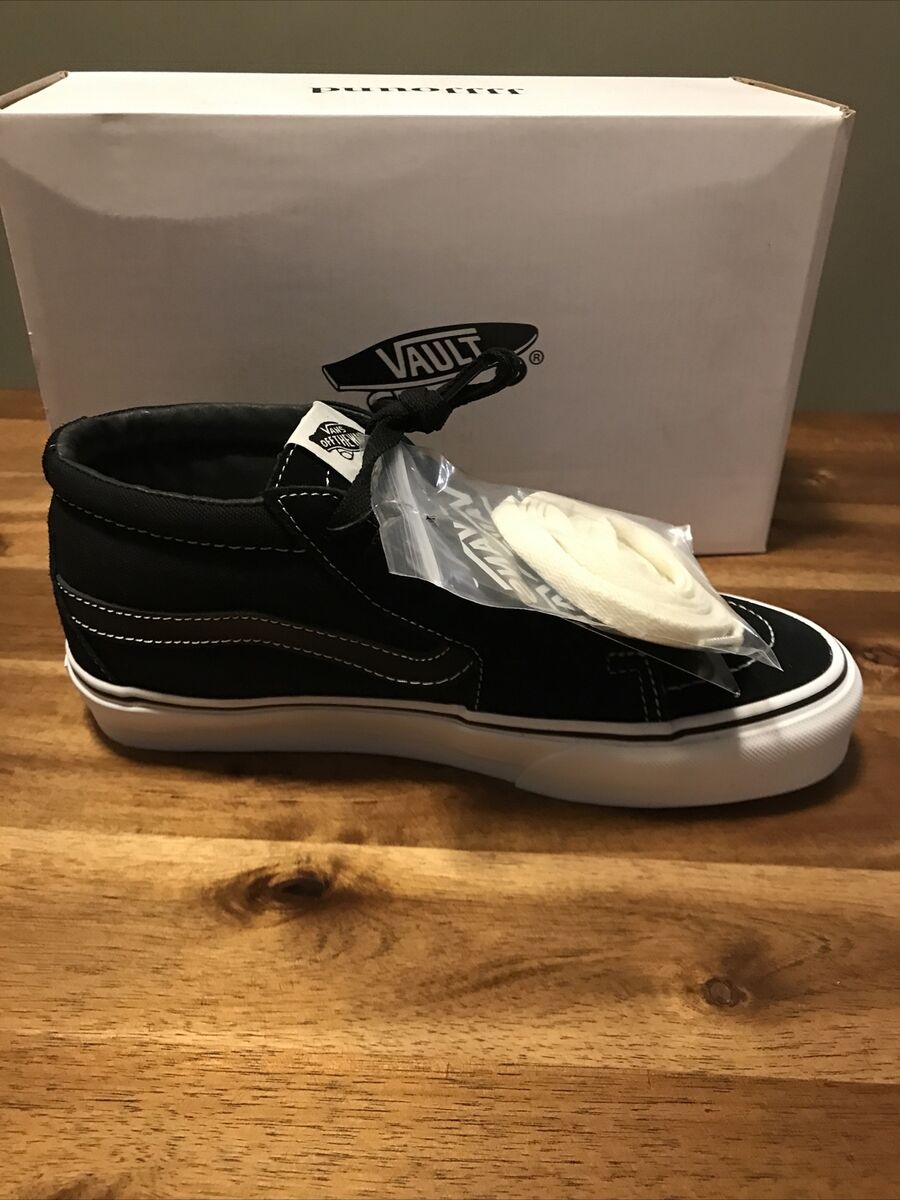 Vans Exclusive JJJJound Sk8-Mid VLT LX Black Size Mens 6.5 Vans Exclusive JJJJound Sk8-Mid VLT LX Black Size Mens 6.5