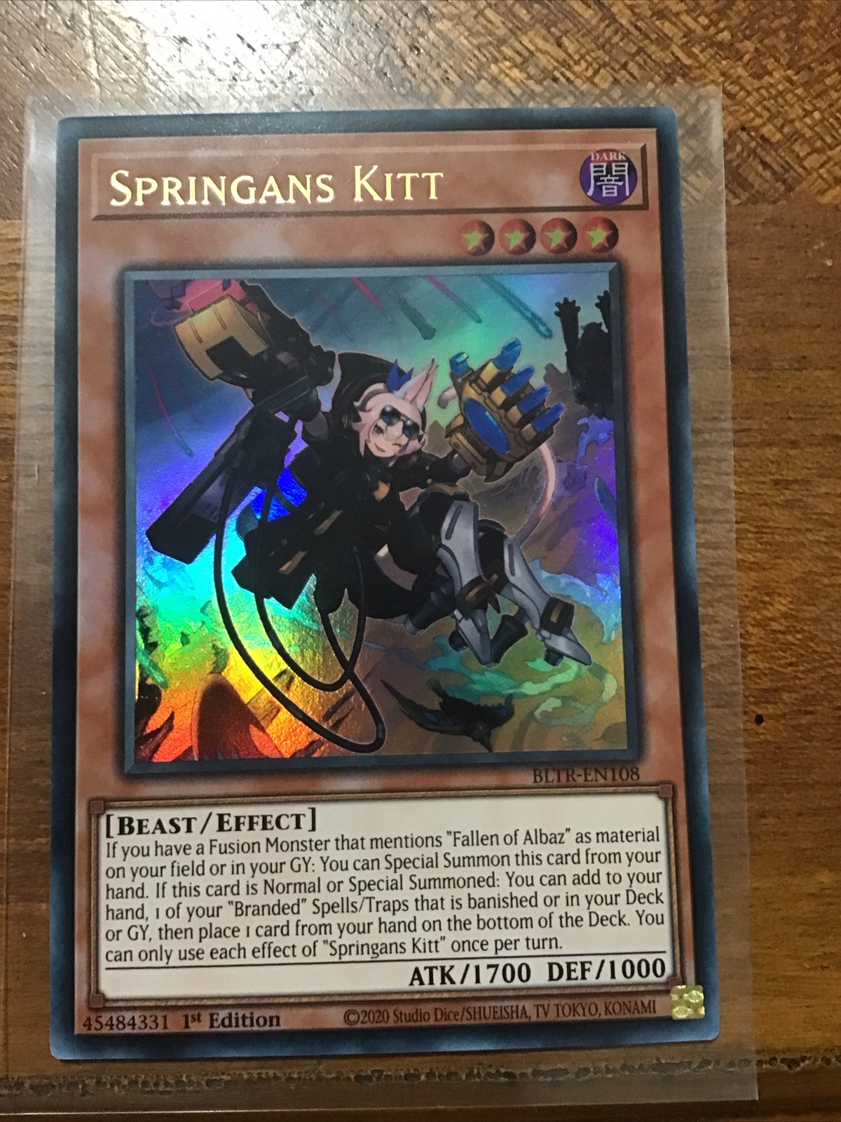 Springans Kitt BLTR-EN108 1st Edition Ultra Rare Terminal Revenge Yu-Gi-Oh! TCG