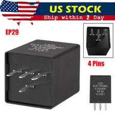 4-Pin LED Electronic Flasher Relay Fix Car Turn Signal Blinker Lights EP29 12V