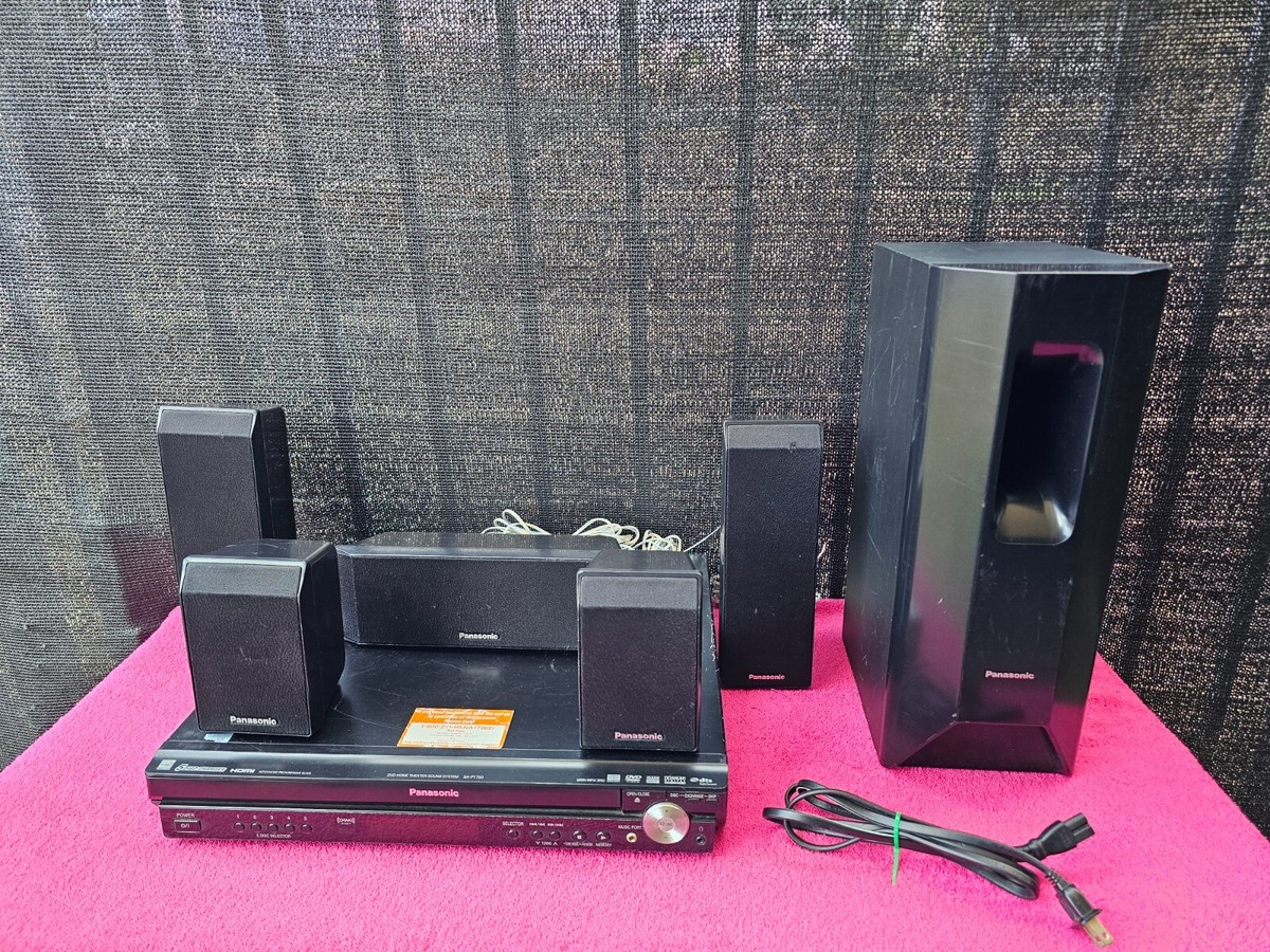 Panasonic SA-PT750 Home Theater HDMI 5-Disc DVD Changer With