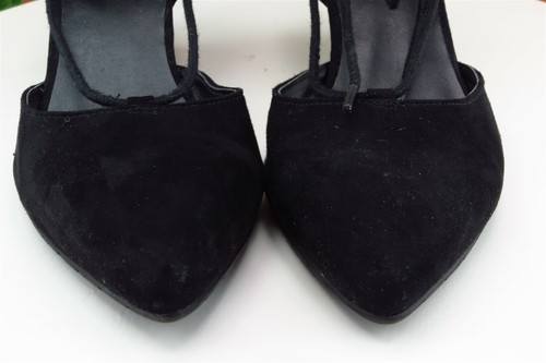Kenneth Cole Size 6.5 M Black Ankle Strap Synthetic Women Sandal Shoes - Picture 2 of 7