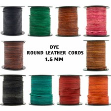 Xsotica  Dye Shades Round Leather Cord 1.5mm