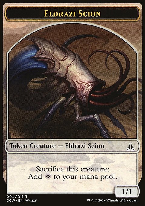 MTG Magic the Gathering Token - Eldrazi Scion (4/198) Oath of the ...
