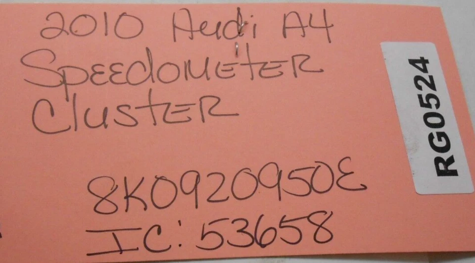 Audi A4 2010 velocímetro clúster 8K0920950E IC 53658 RG0524 Foto 4 de 4