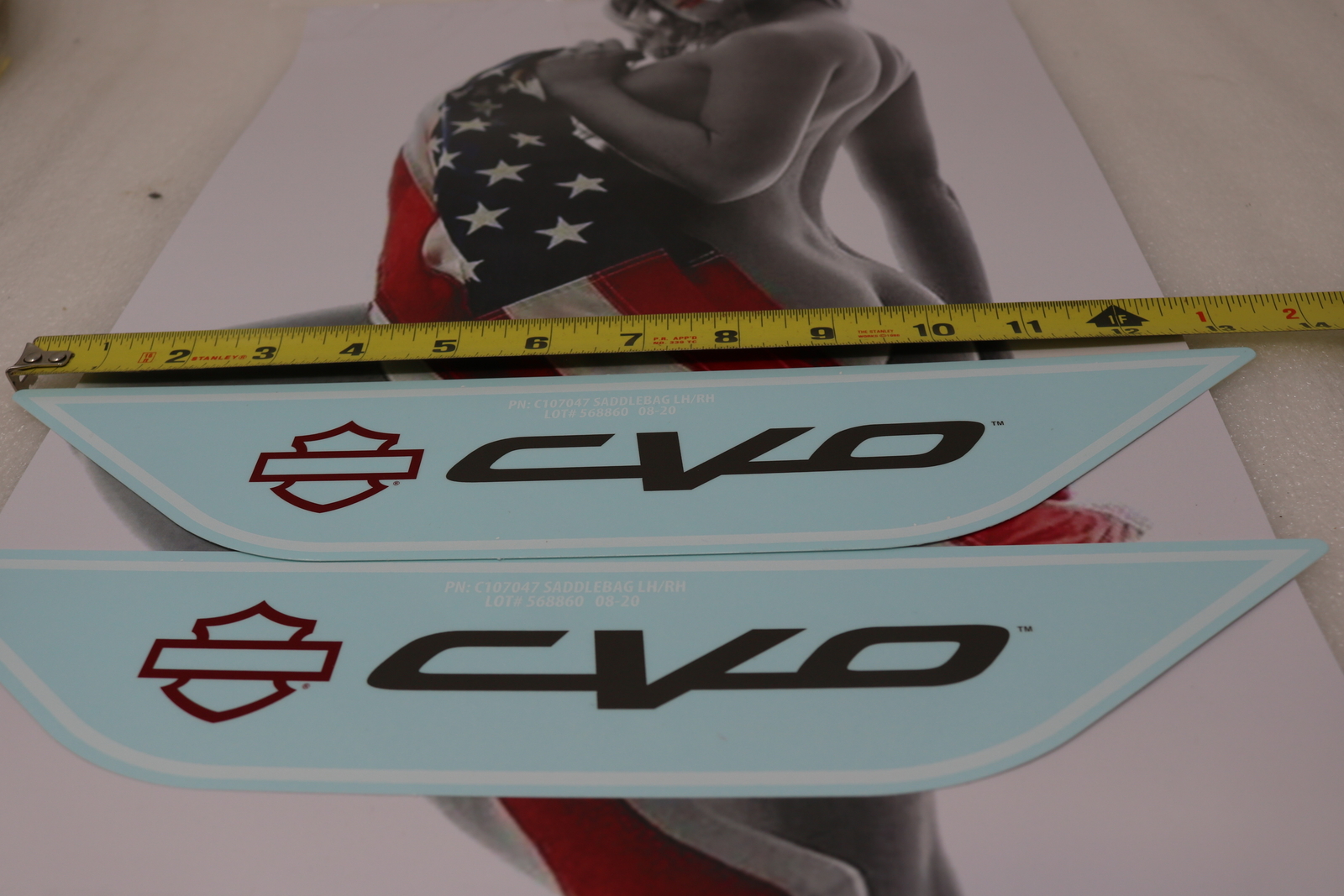 NEW OEM ORIGINAL HARLEY CVO SCREAMIN EAGLE DECALS PAIR FUEL TANK