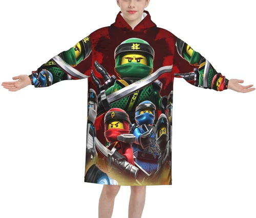 Ninjago Cartoon Oversized Blanket Hoodie
