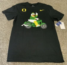 Nike Oregon Ducks Motorcycle Black Puddles Shirt Tee 2022 Men’s Size: Large NWT