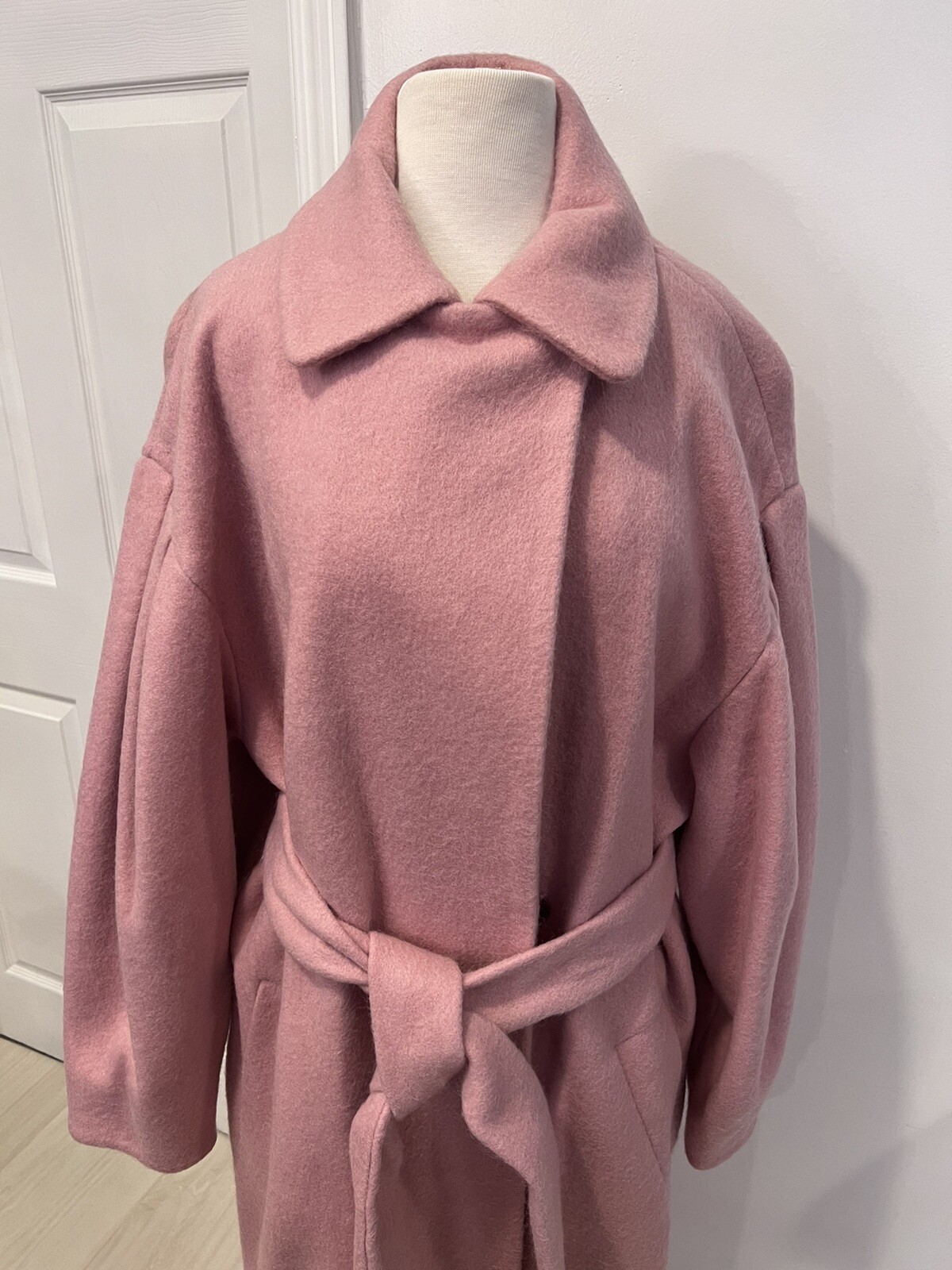Women’s Long Coat Jacket Pink Sz 14 (US) PLUS SIZE OVERSIZED