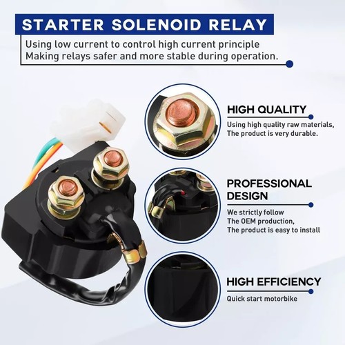 Relé solenoide de arranque para Honda TRX300 Fourtrax 300 1988 1989 1990-2000 TRX2... - Imagen 3 de 8