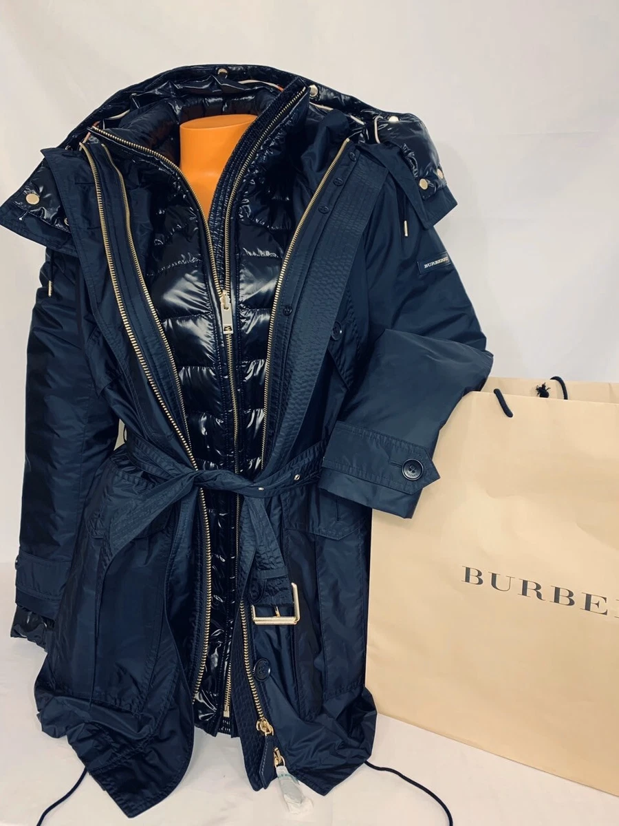 BURBERRY NWT Chevrington Hooded Parka Quilted Puffer Jacket Trench