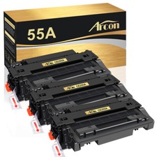 3PK High Yield CE255A Toner for HP 55A LaserJet Pro 500 MFP M521dw M521dn M521dz
