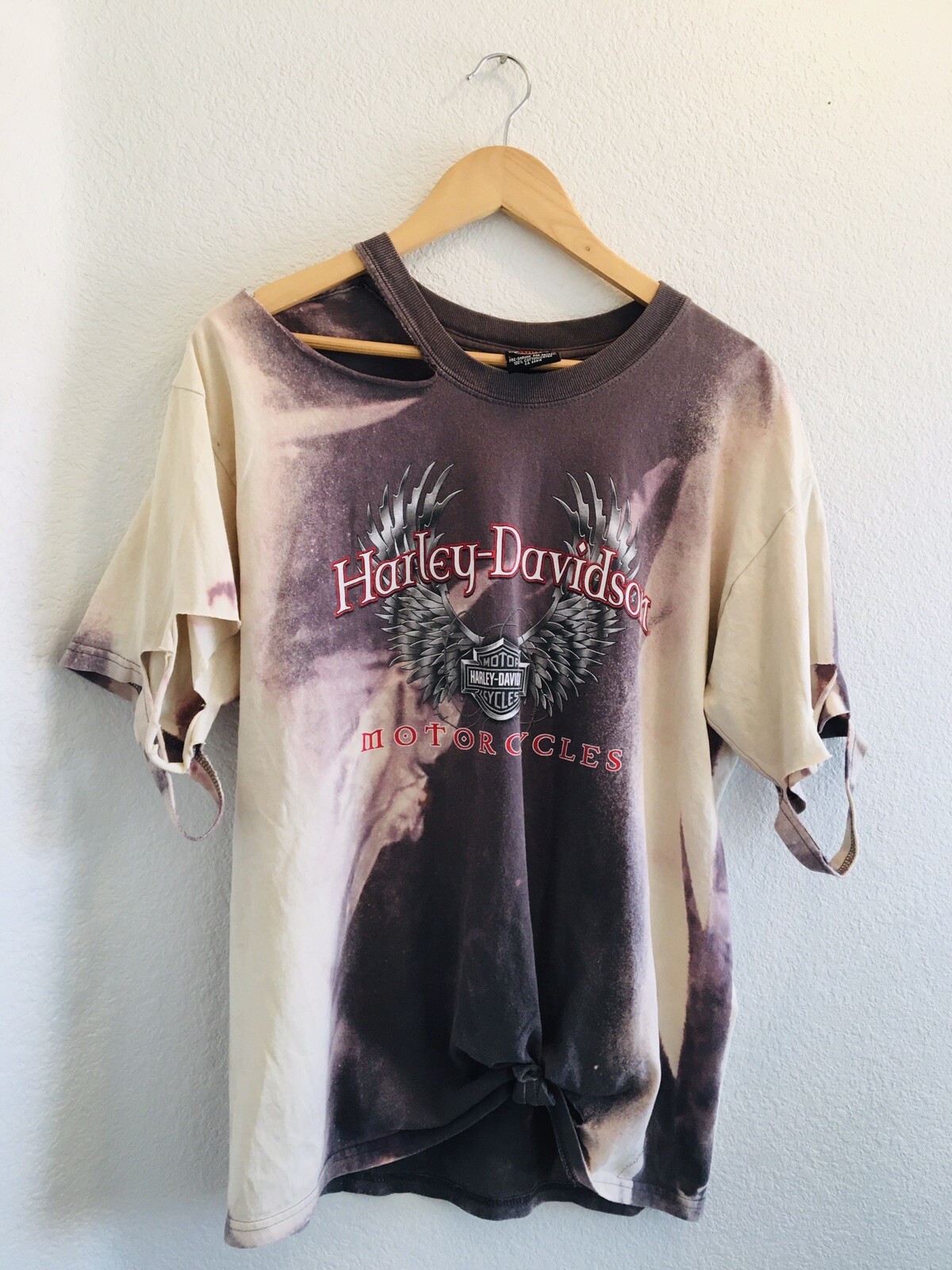 Moonlight Distressed Biker Tee