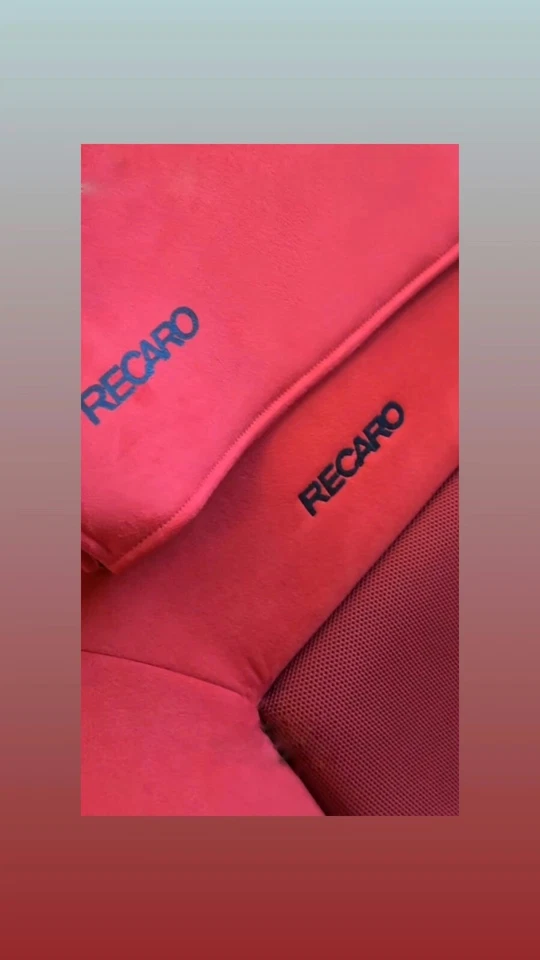 RECARO seat side cover, side backrest, red, black logo SR-2/3/4/5, left-right, 1 - Image 4 of 4