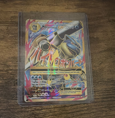 M Blastoise EX Full Art Holo 102/108 Evolutions Ultra Rare English 2016